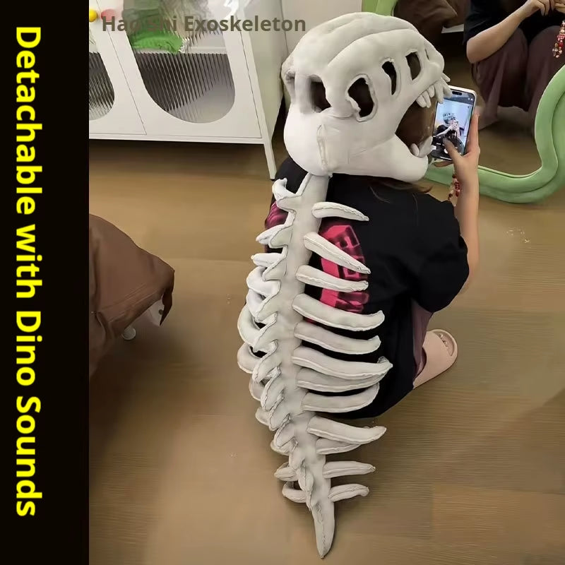 Hot Dinosaur Skeleton Cos Props Children Adult Cute Wearable Mask Halloween Party Carnival Cosplay Costumes Funny Headwear